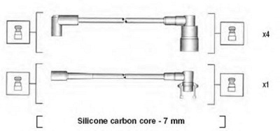 MAGNETI MARELLI 941145410738 -  Комплект проводов зажигания